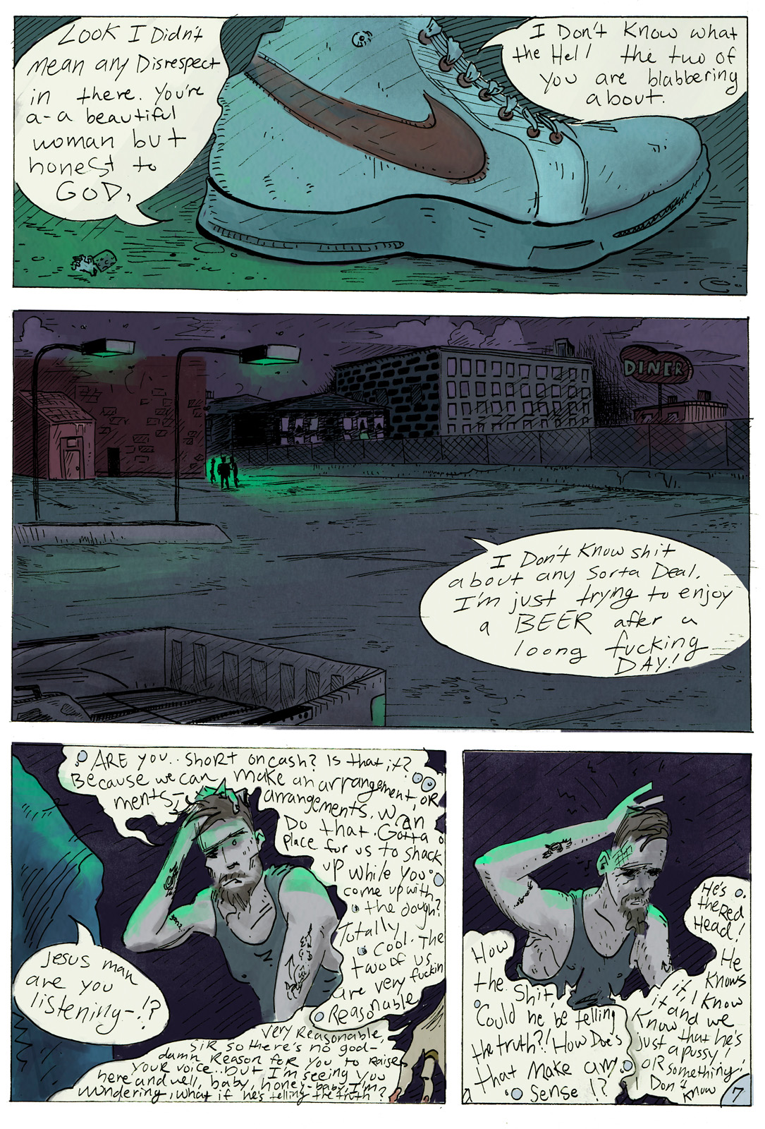 Tales from the Noisy Water, 'Beers, Smokes, and Lipstick', by Luke Fleishman: Page 7