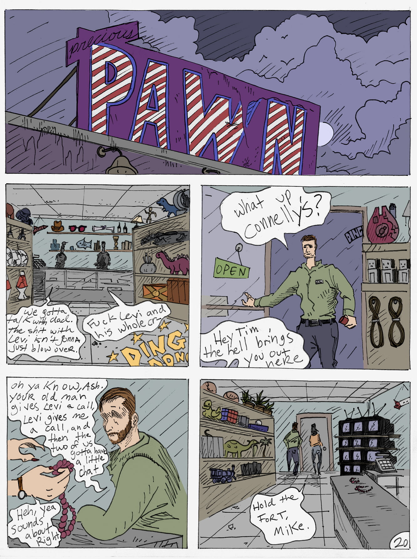 Tales from the Noisy Water | Old Times, by Luke Fleishman: Page 20